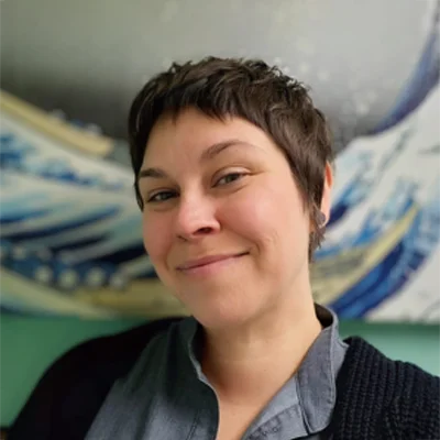 A headshot of Julia, the Medical Records Coordinator & Former Lead Acupuncturist